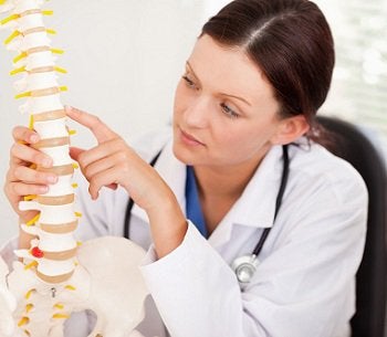 a female chiropractor